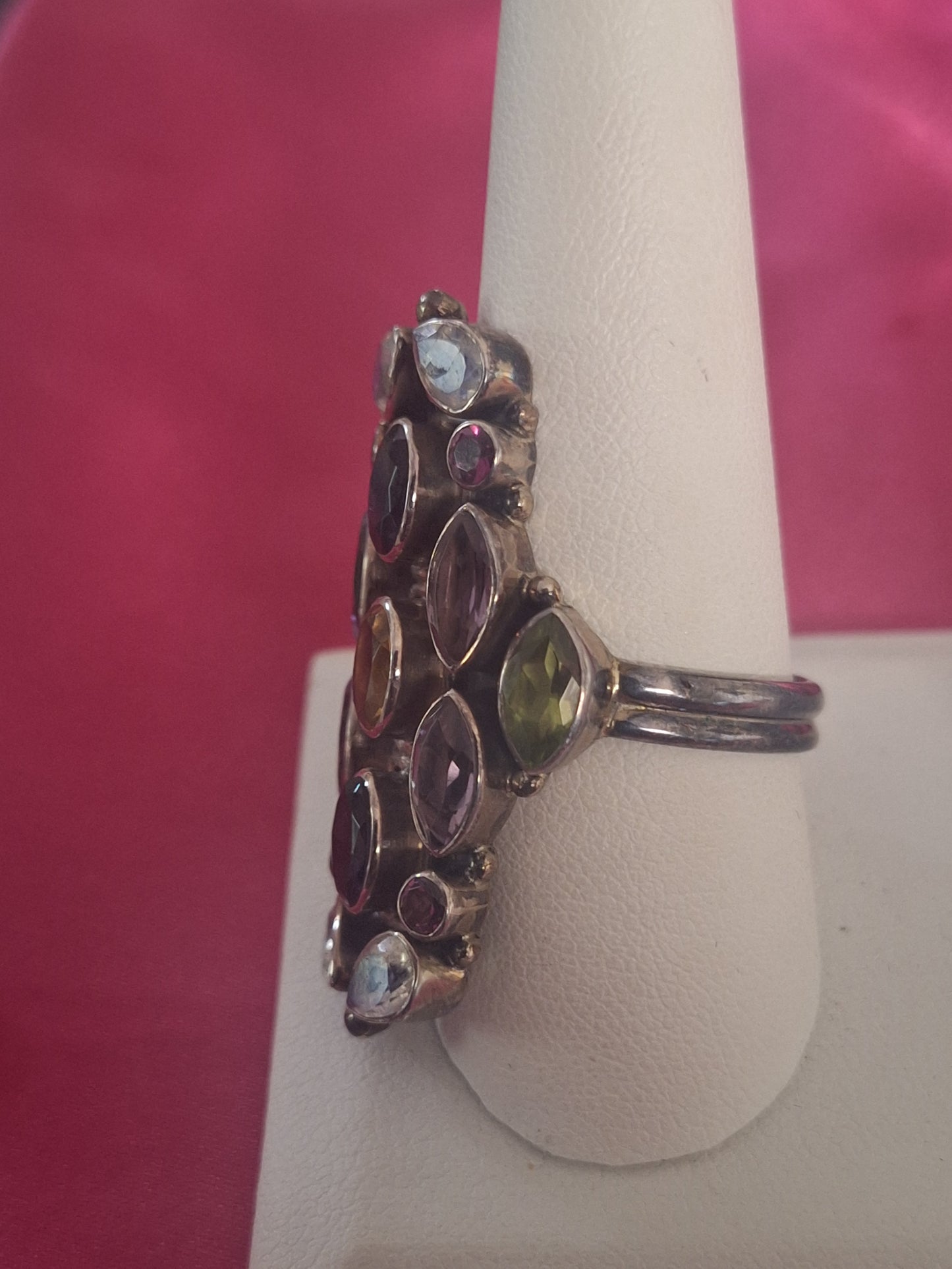 Nicky Butler Multi Stone 925 Sterling Silver Ring
