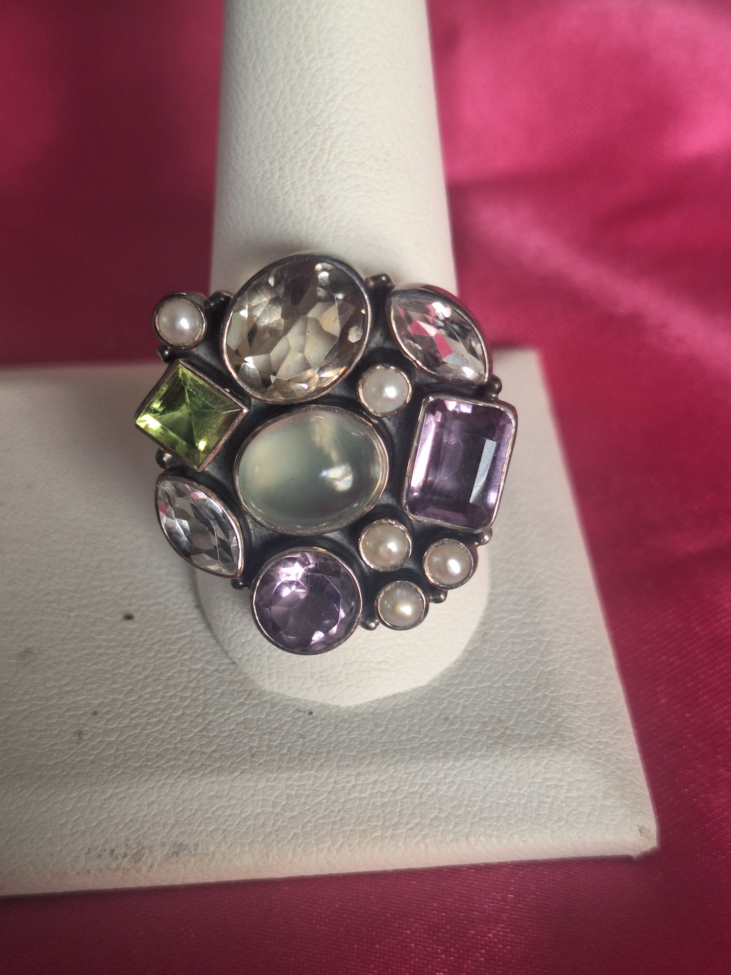 Nikki Butler 925 Sterling Silver Multi Gemstone Ring