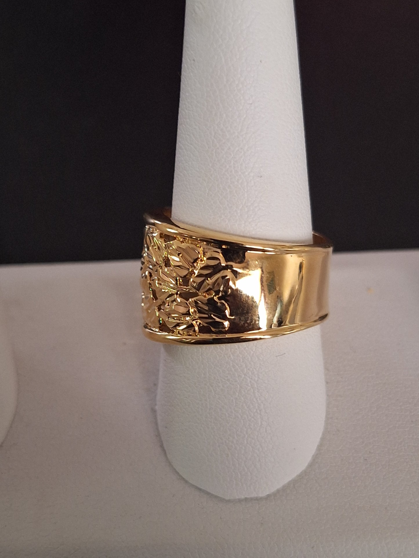 925 Sterling Silver with Gold Tone Ring