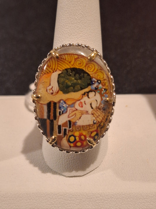 MV Gems En Vogue II Sterling Sapphire The Kiss Klimt Ring