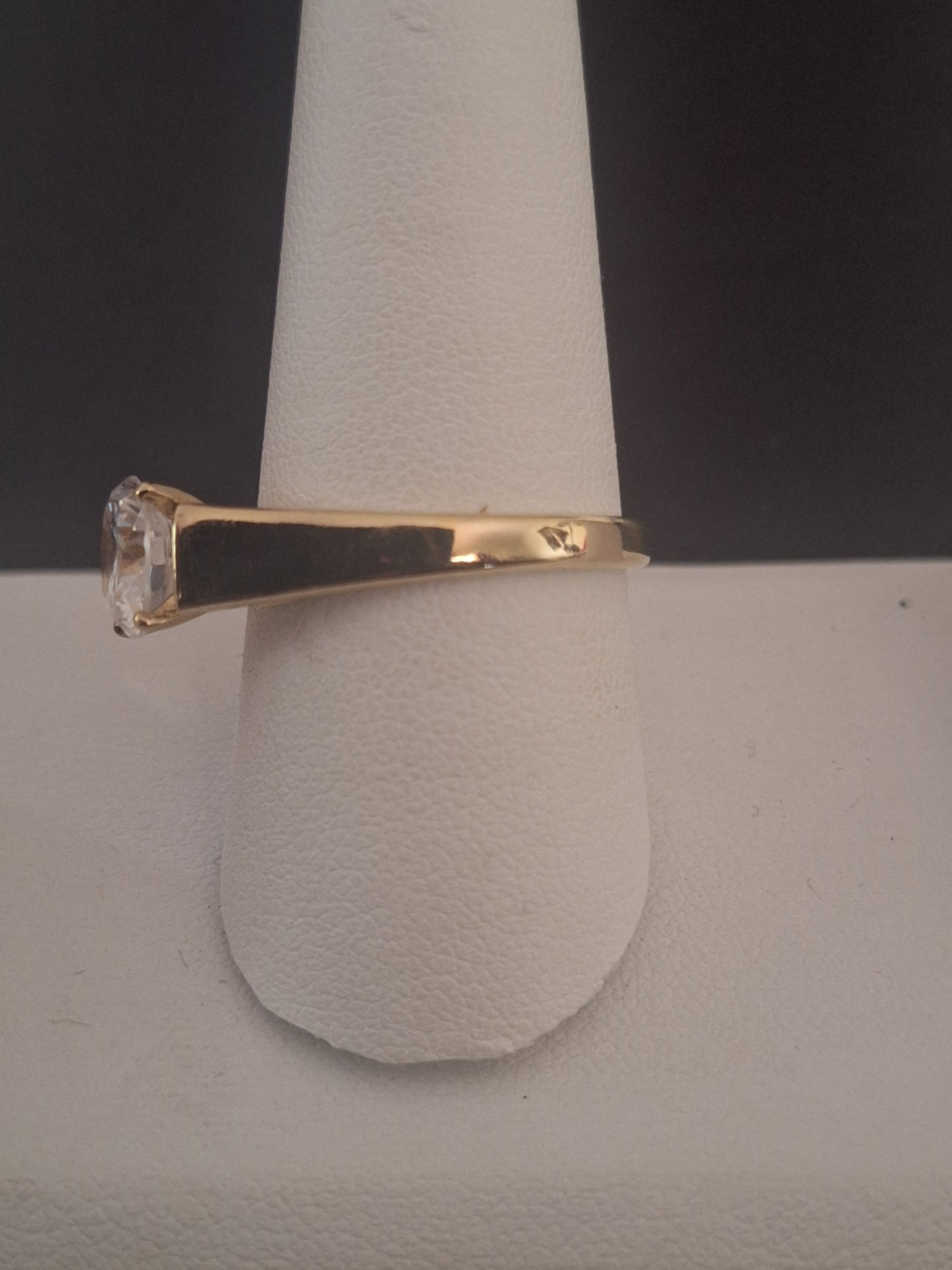Vintage Cubic Zirconia Sterling Silver Ring