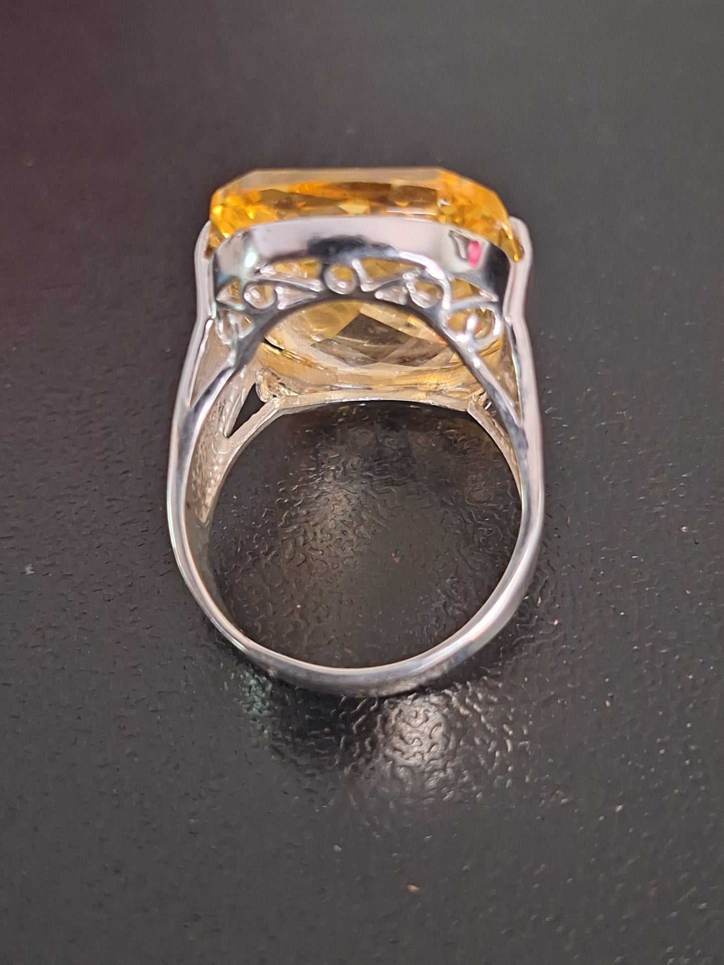 925 Sterling Silver Ring Moldavite Gemstone