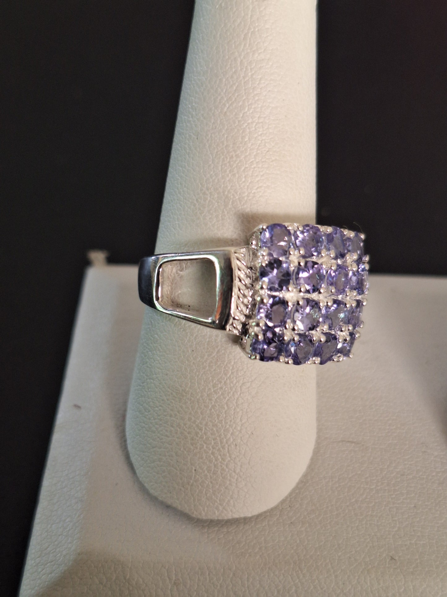 Genuine Tanzanite 925 Sterling Silver Ring