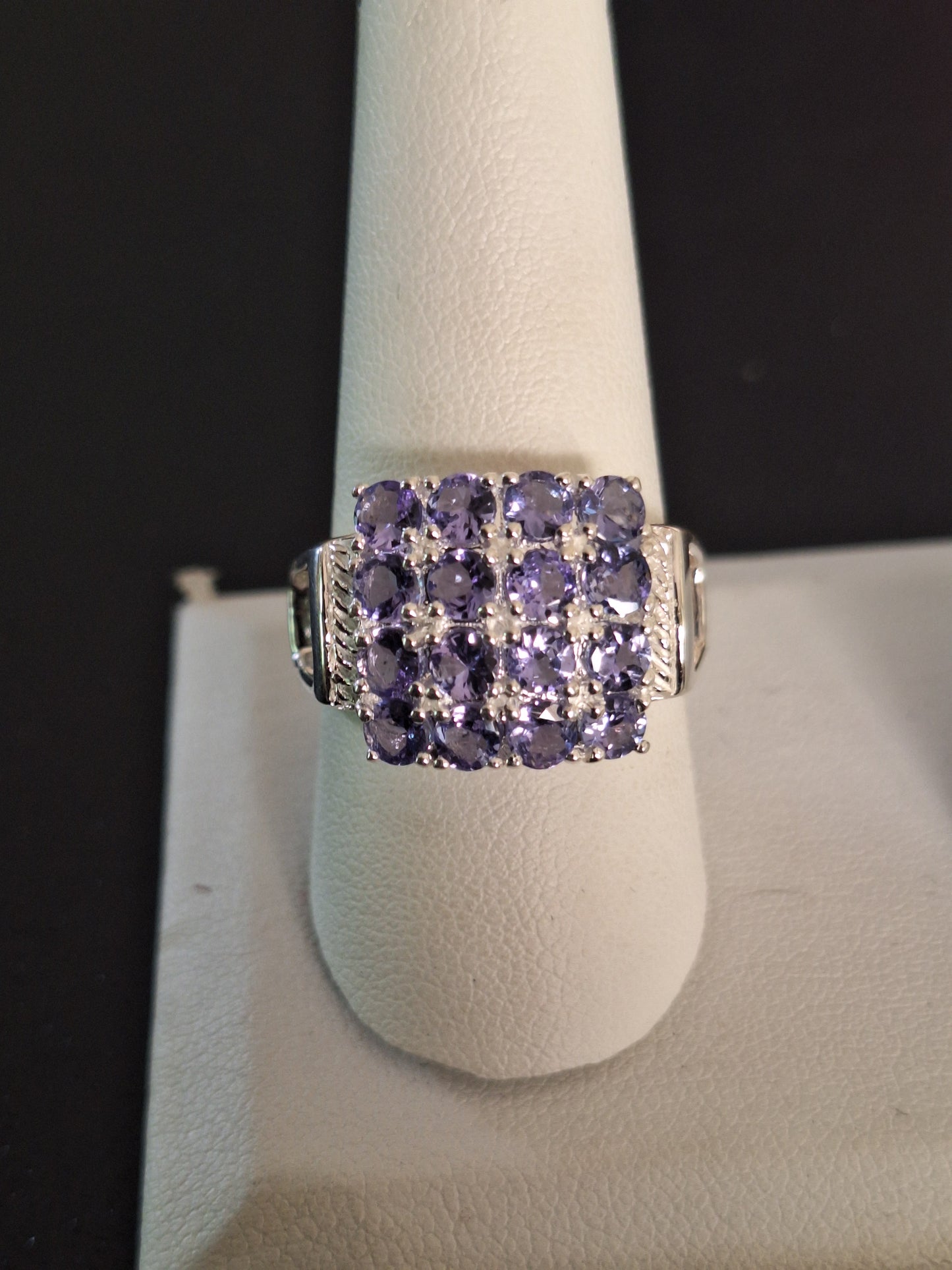 Genuine Tanzanite 925 Sterling Silver Ring