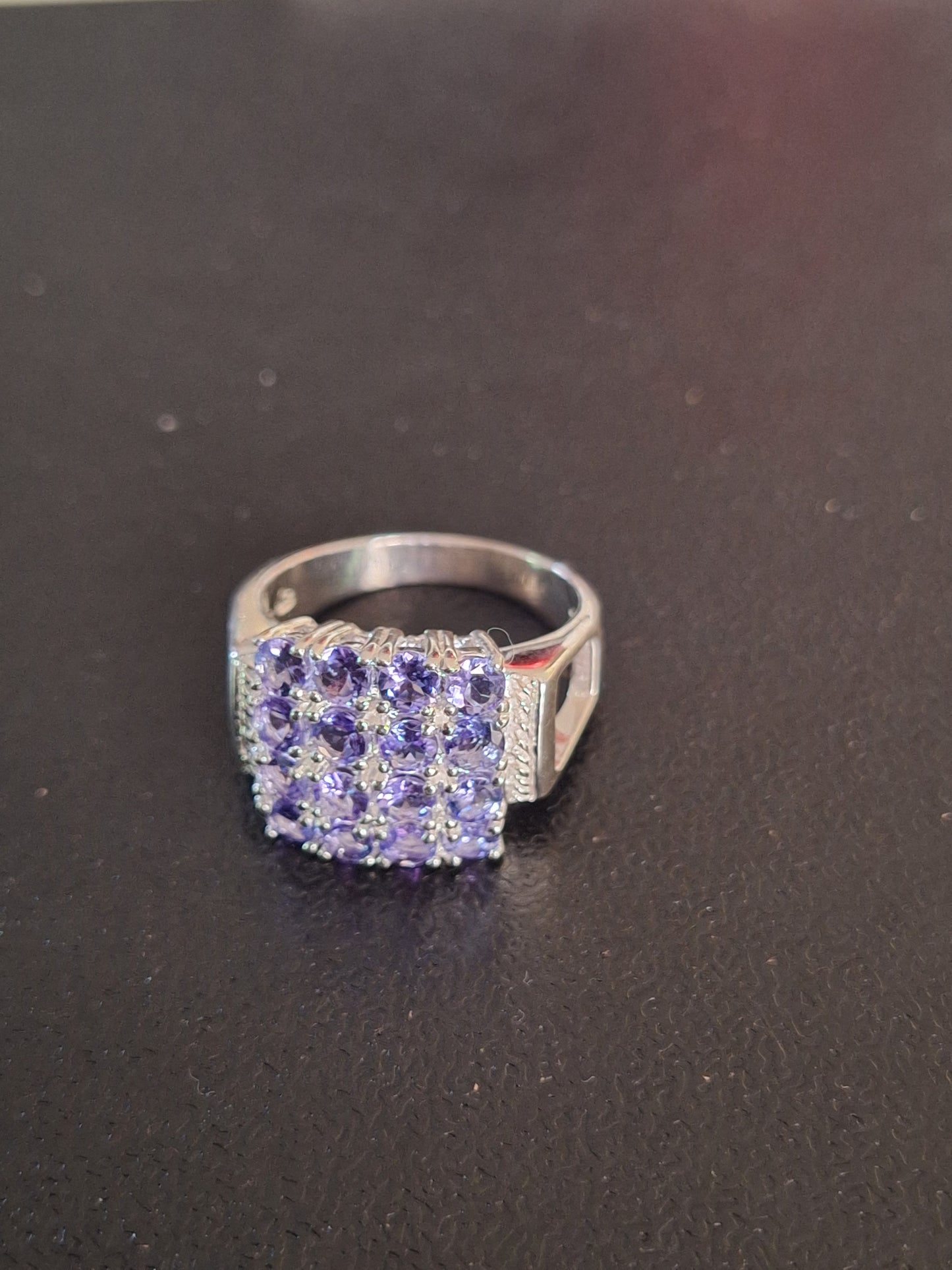 Genuine Tanzanite 925 Sterling Silver Ring