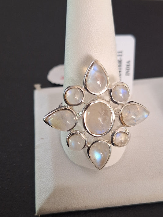 Artisan Collection Rainbow Moonstone Sterling Silver Ring