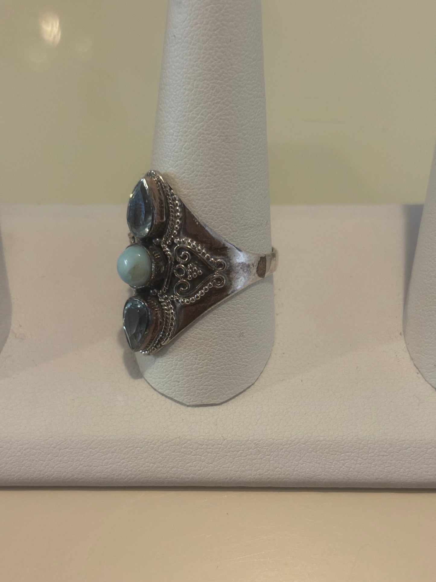 Mystic Blue Quartz Blue
Drusy Quartz Ring