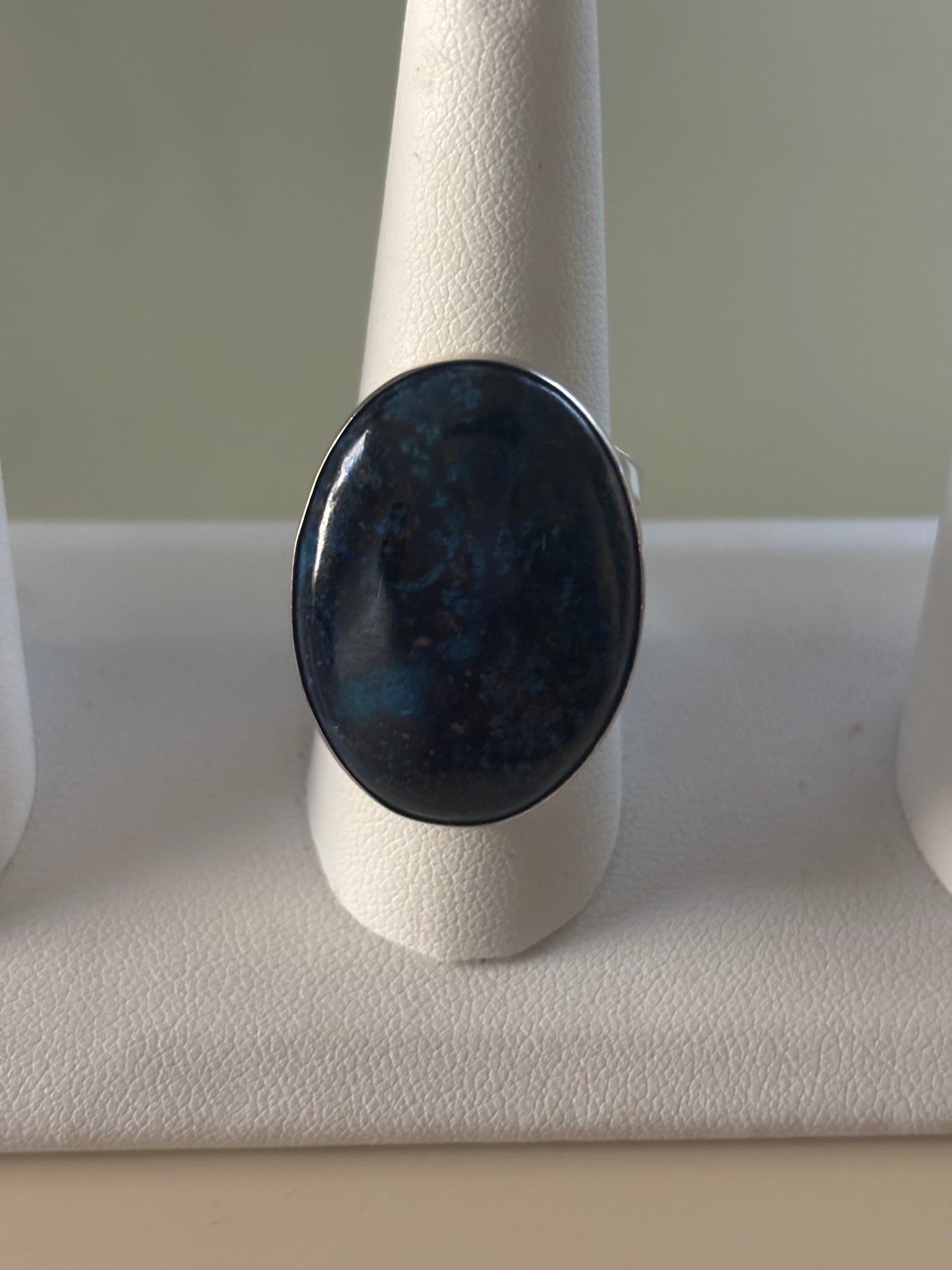 Jay King Sterling Silver Blue Forest Stone Oval Ring