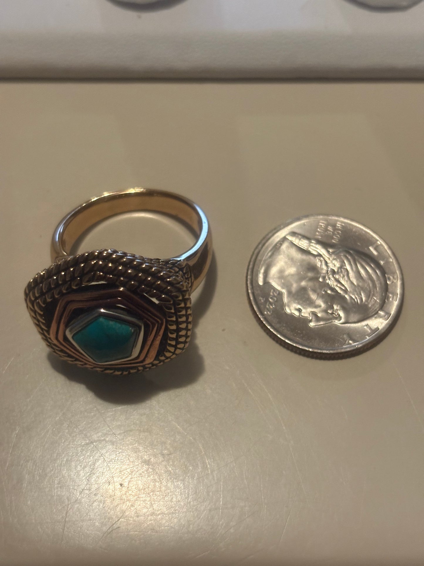 Unique Designer Signed BARSE 925 Sterling Silver & Copper