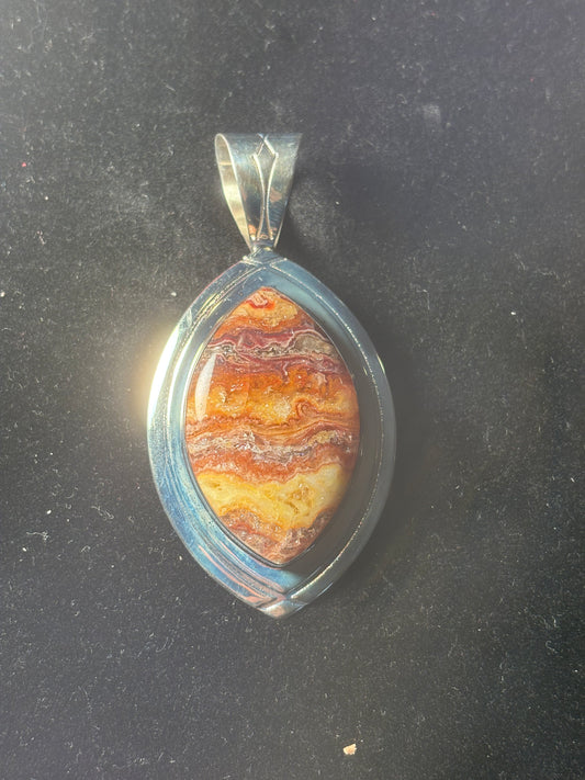 Jay King Mine Finds Pendant Sterling Silver 925 Brown Stone DTR NEW