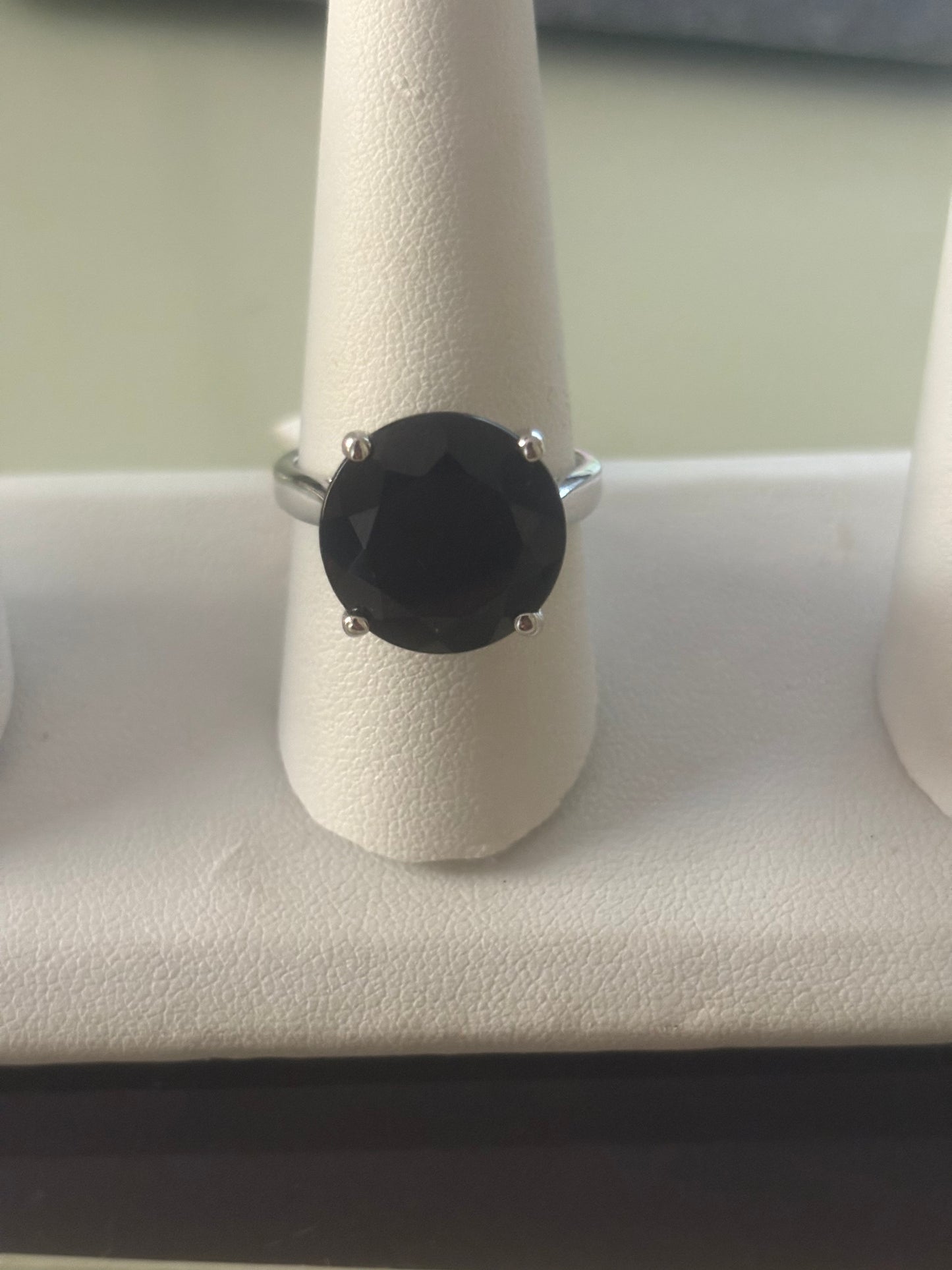 Genuine Black Moissanite Ring in 925
Sterling Silver