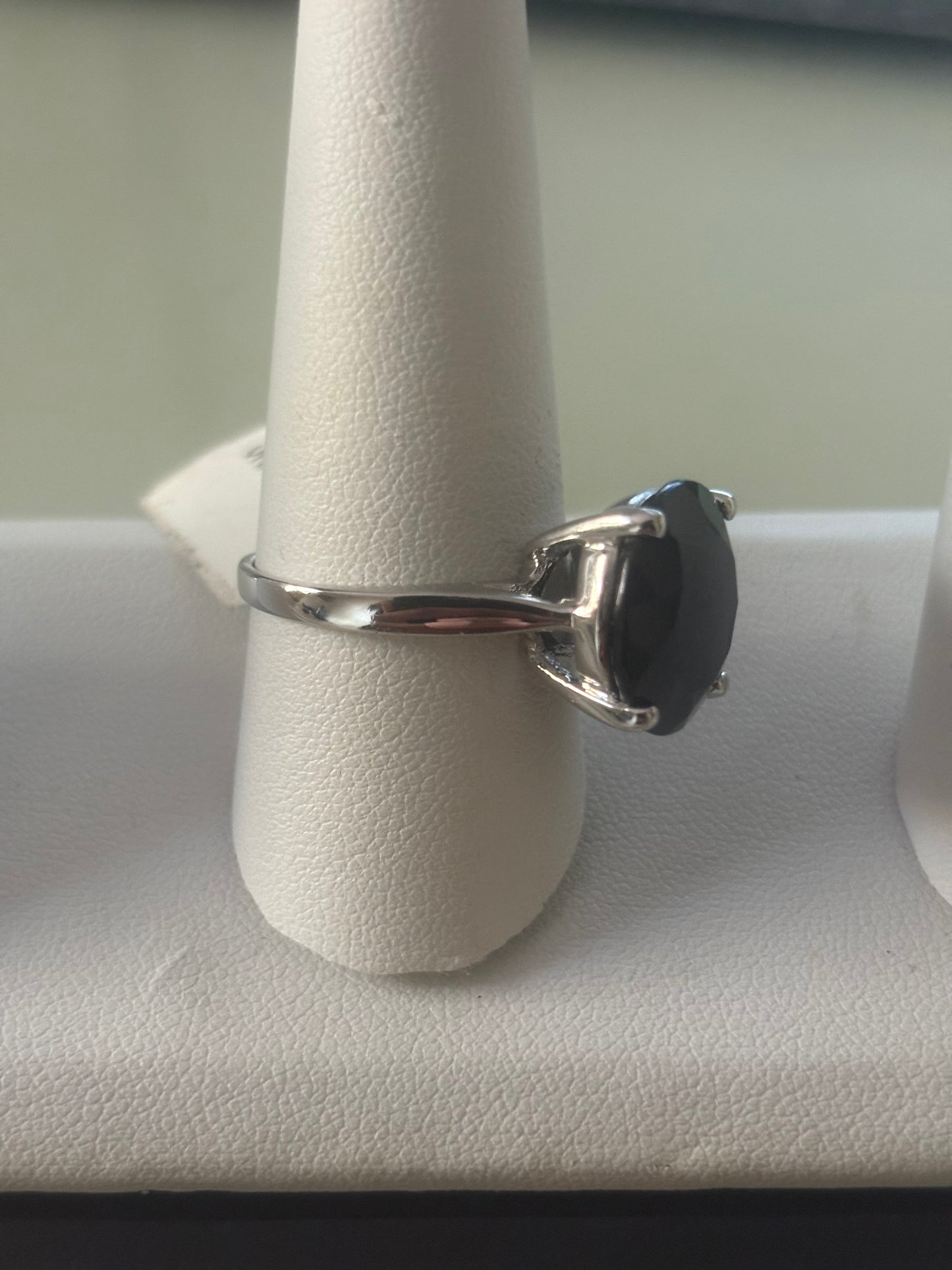 Genuine Black Moissanite Ring in 925
Sterling Silver