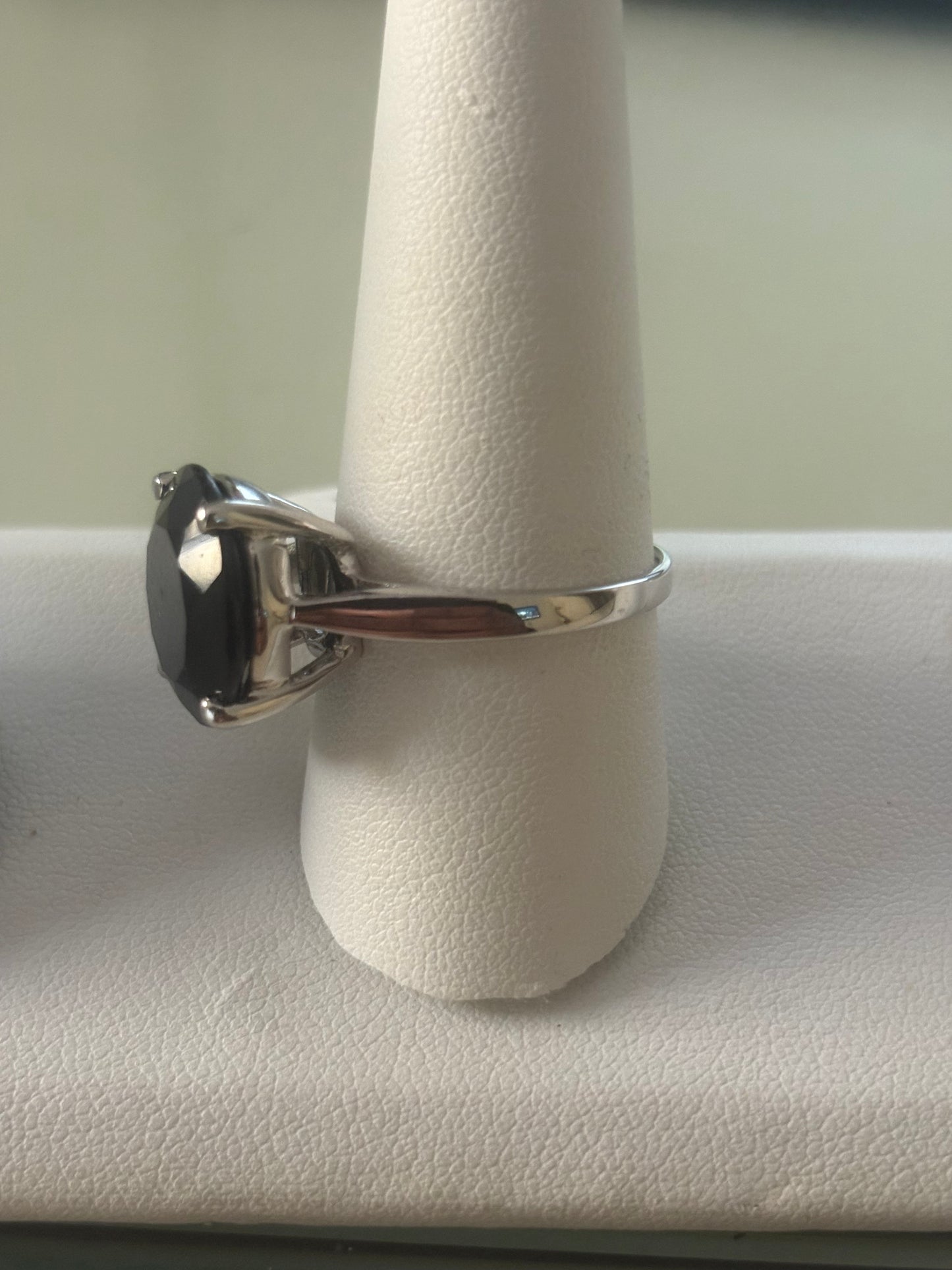 Genuine Black Moissanite Ring in 925
Sterling Silver