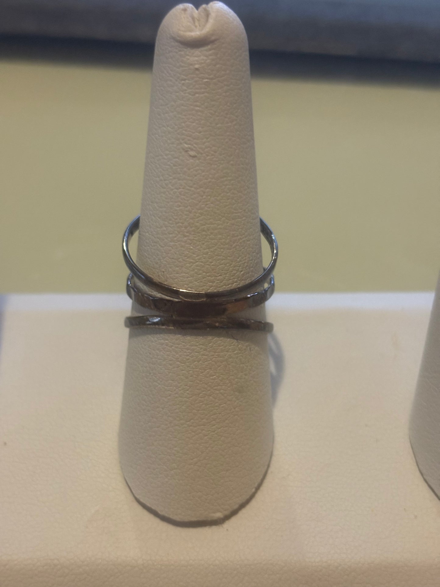 ATI 925 Mexico Sterling Silver & Turquoise Trio Ring