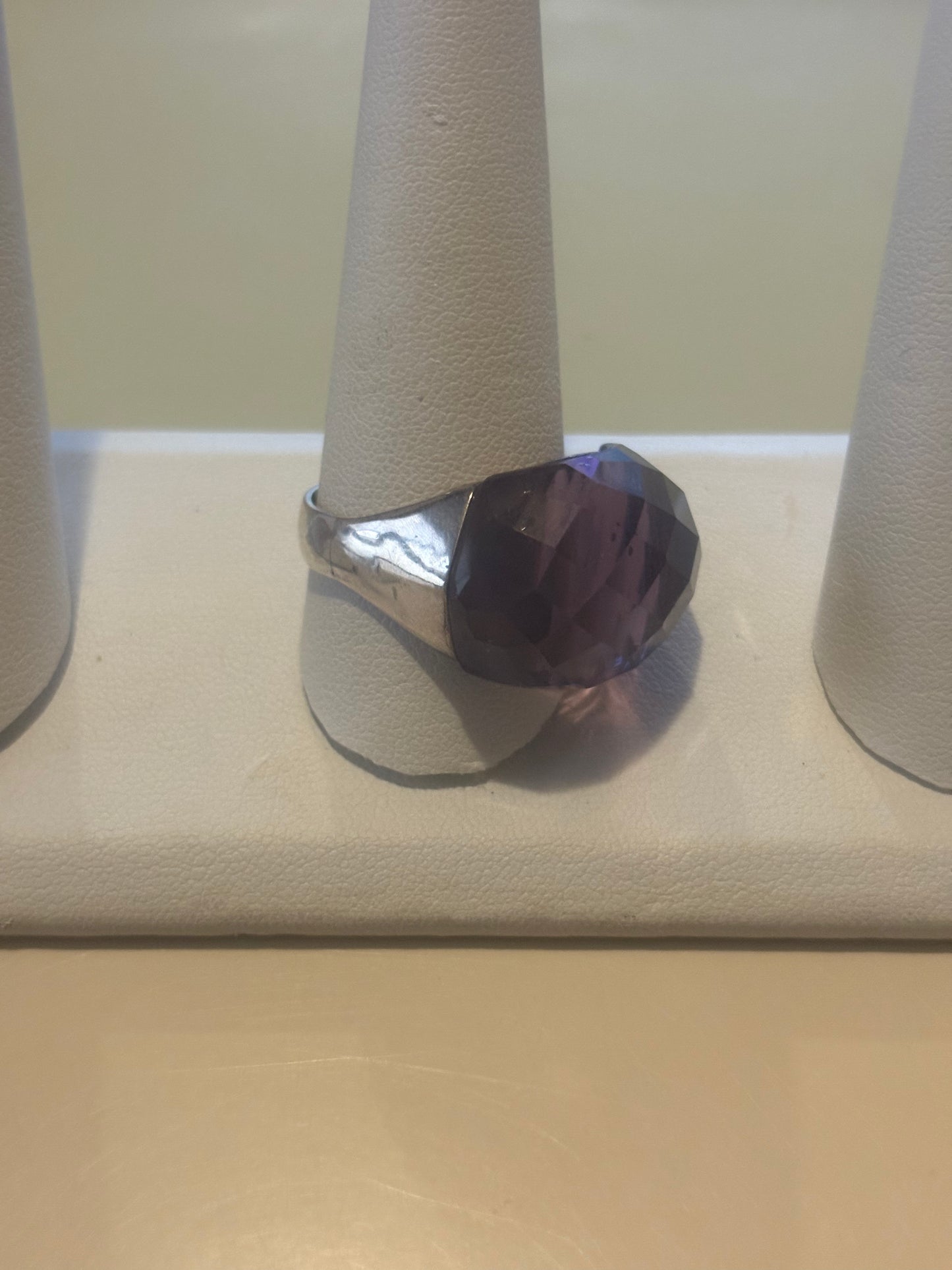 Amethyst Silver Stone Ring 925