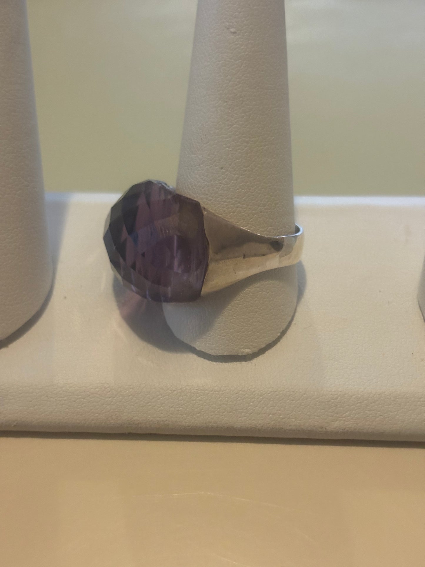 Amethyst Silver Stone Ring 925