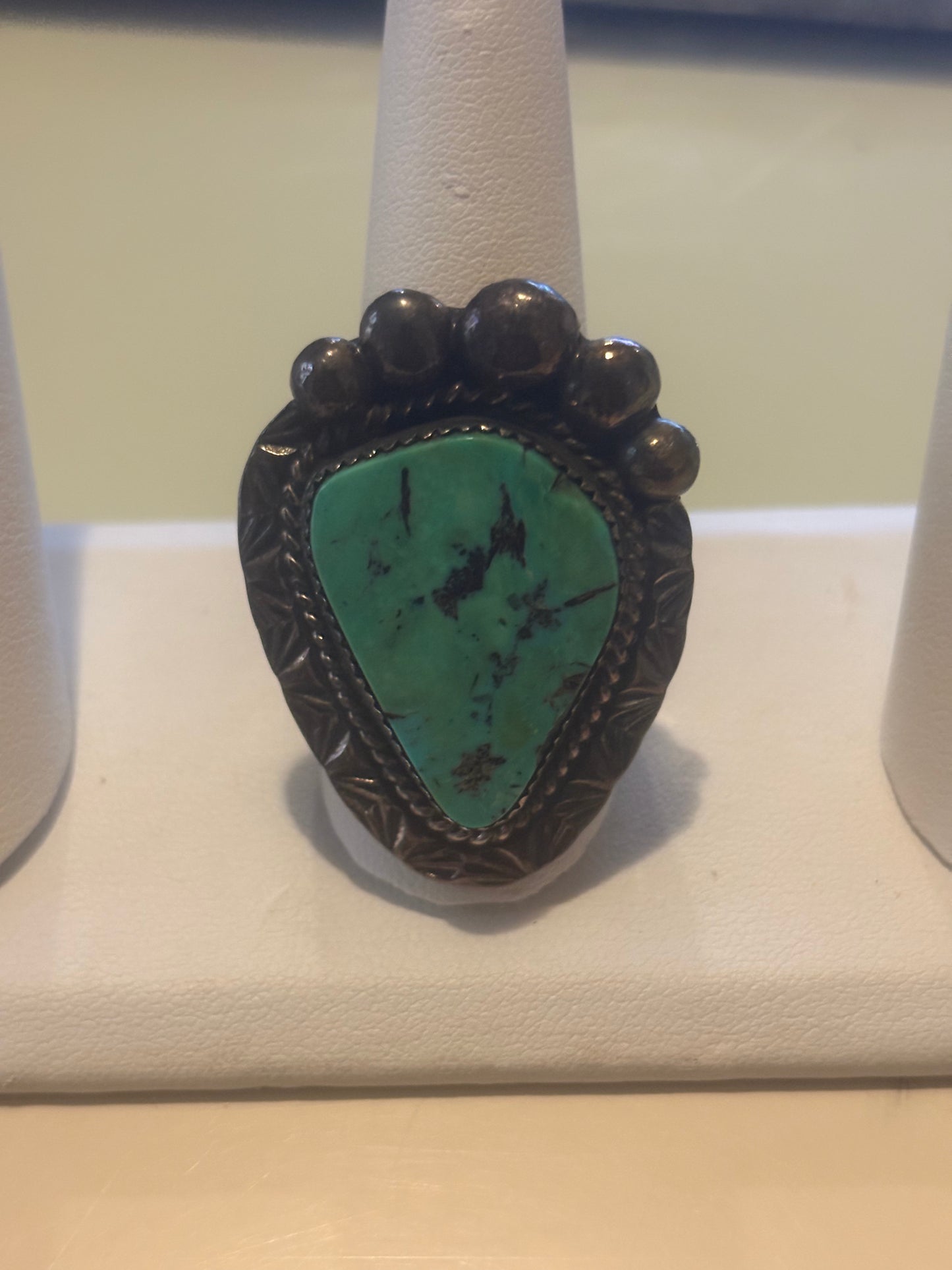Vintage Native Sterling Turquoise Ring