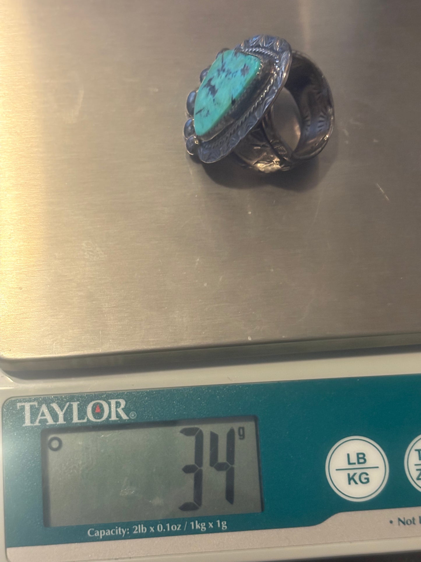 Vintage Native Sterling Turquoise Ring
