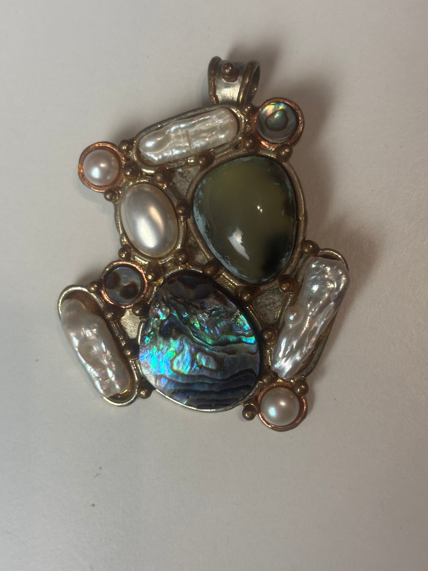 Sterling Silver Pendant Abstract modernist native American