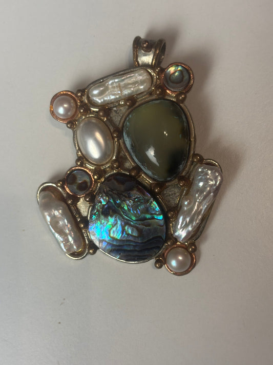 Sterling Silver Pendant Abstract modernist native American