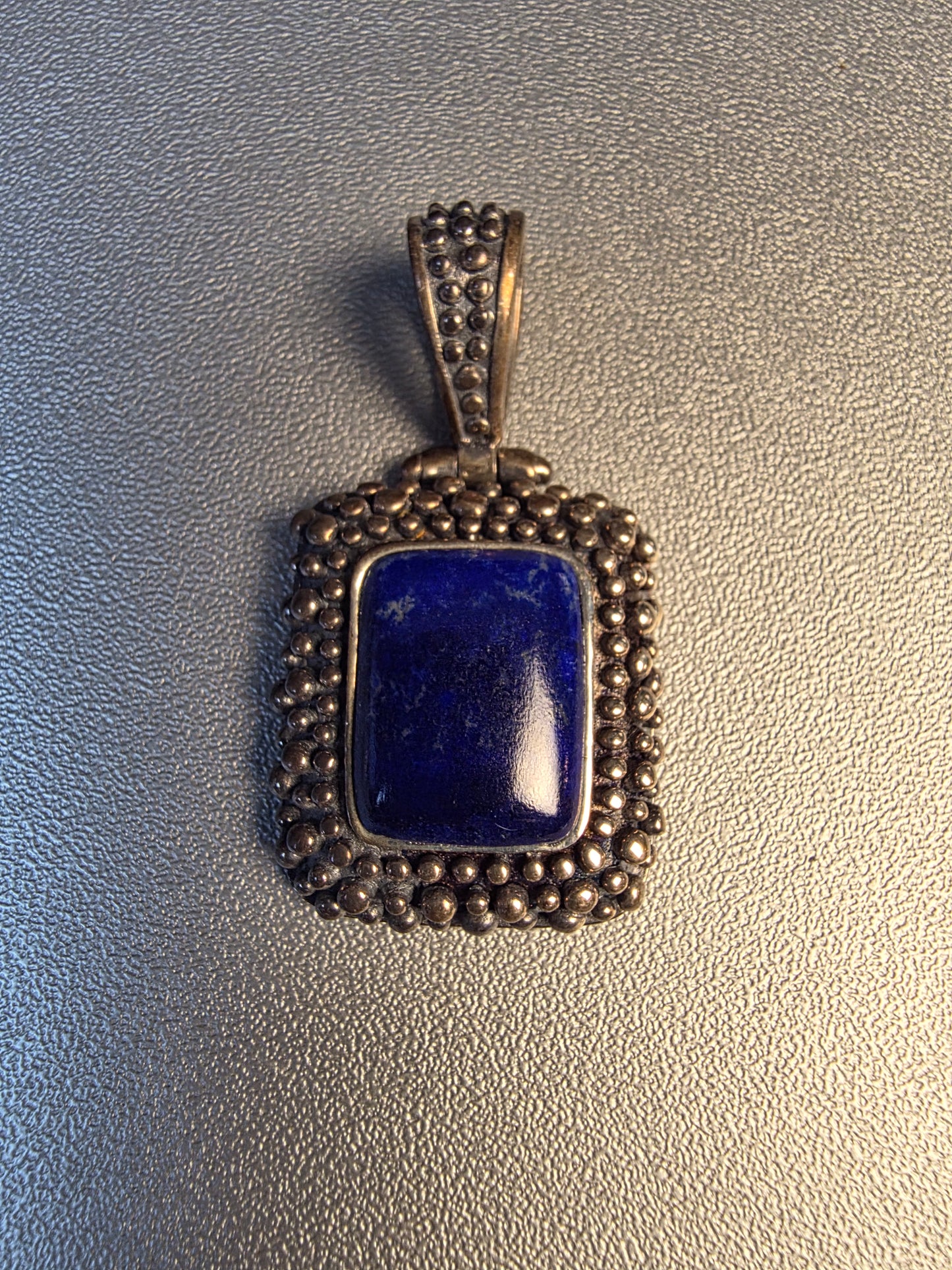 Natural Lapis Lazuli Blue Stone Pendant Necklace\Minimalist Pendant Necklace\Simple Blue Necklace\Party Wear Necklace\