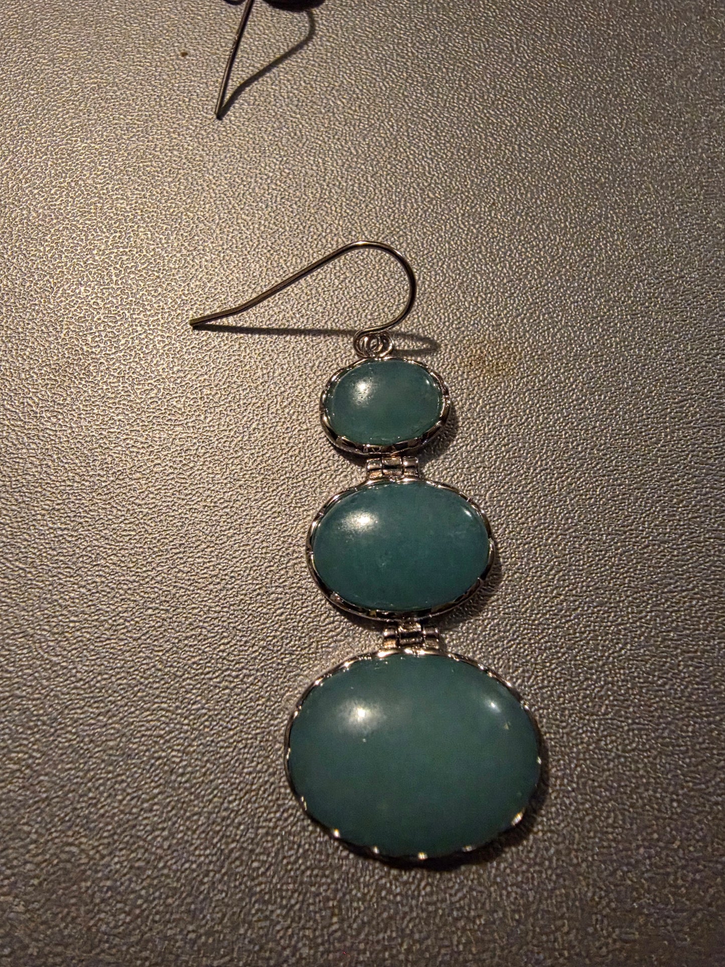 Aqua Chalcedony Gemstone 925 Sterling Silver Earring Jewelry