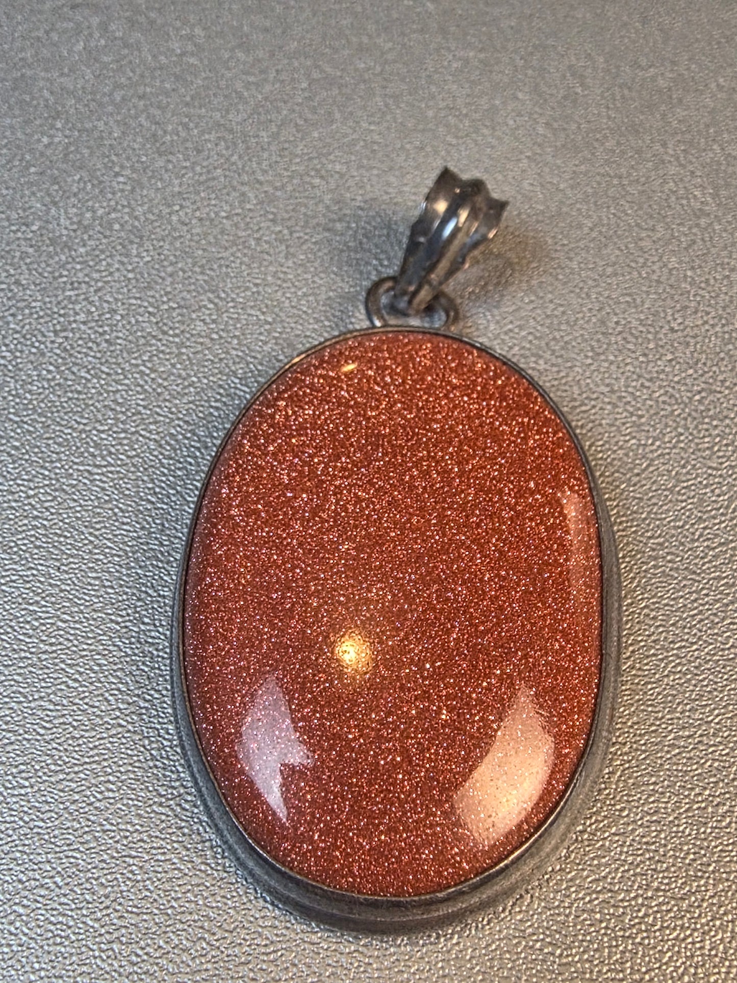 Golden Sandstone Gemstone Vintage Handmade 925 Sterling Silver Pendant