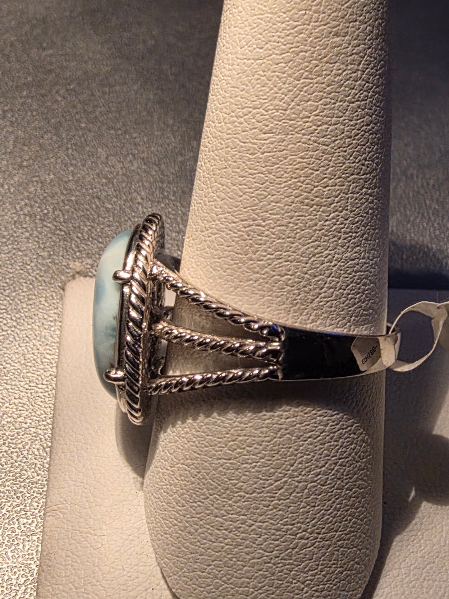 Sterling Silver Larimar Ring