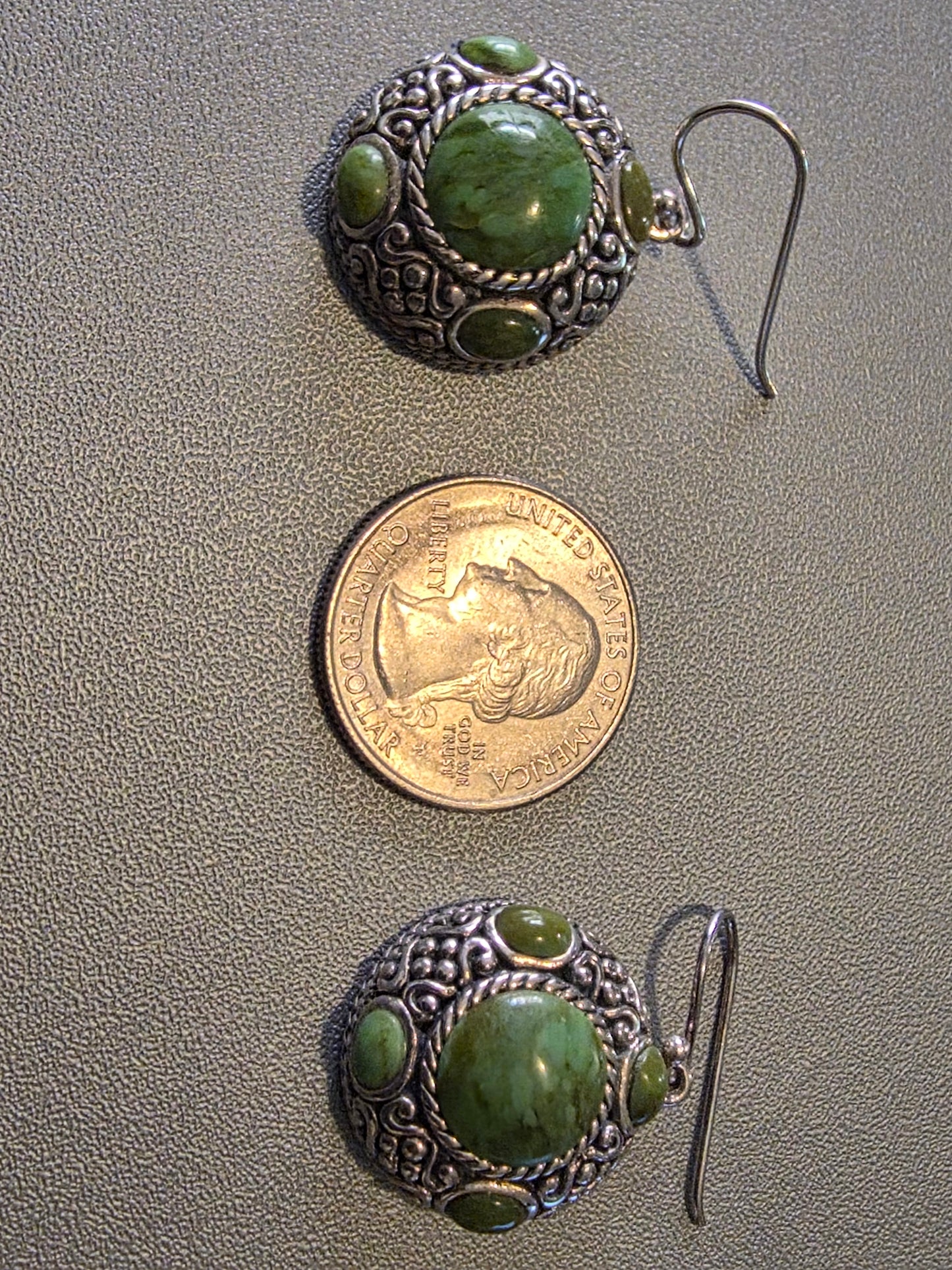 Very Rare NK 925 Sterling Silver  Turquoise Earrings