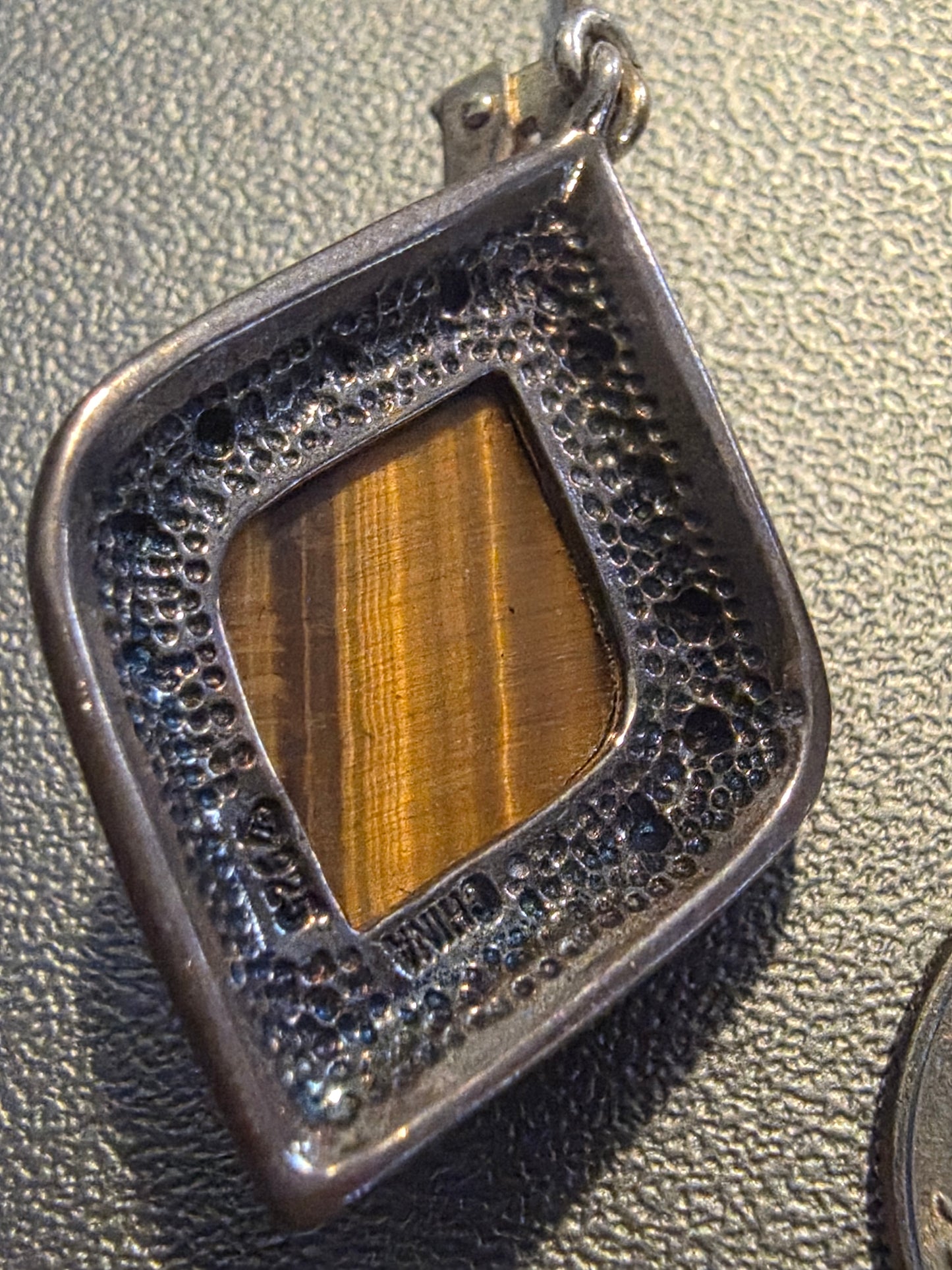 Vintage Eagle Eye 925 Silver Dangle Earrings