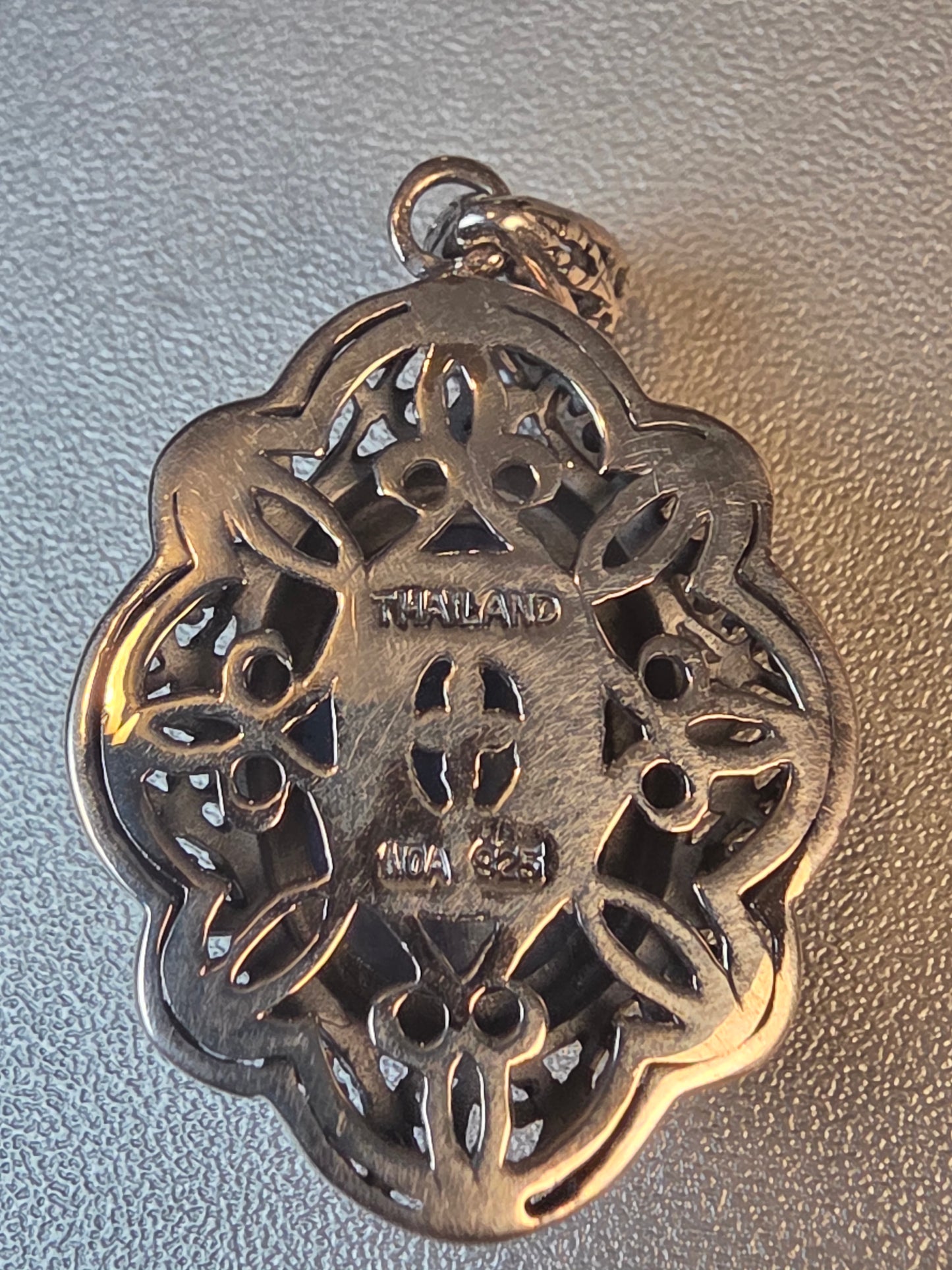 Blue Kyanite Pendant in Sterling Silver