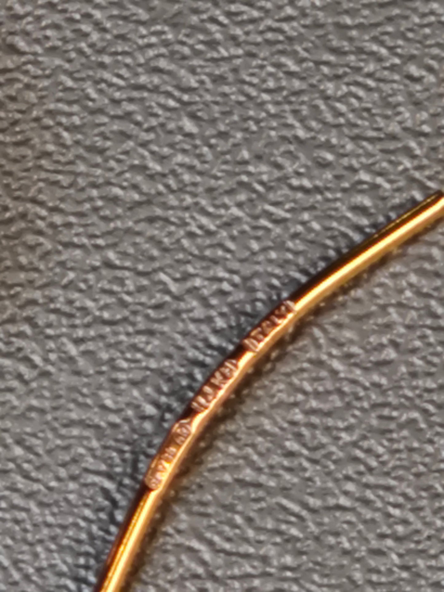 14k Gold twisted infinity dangle earrings