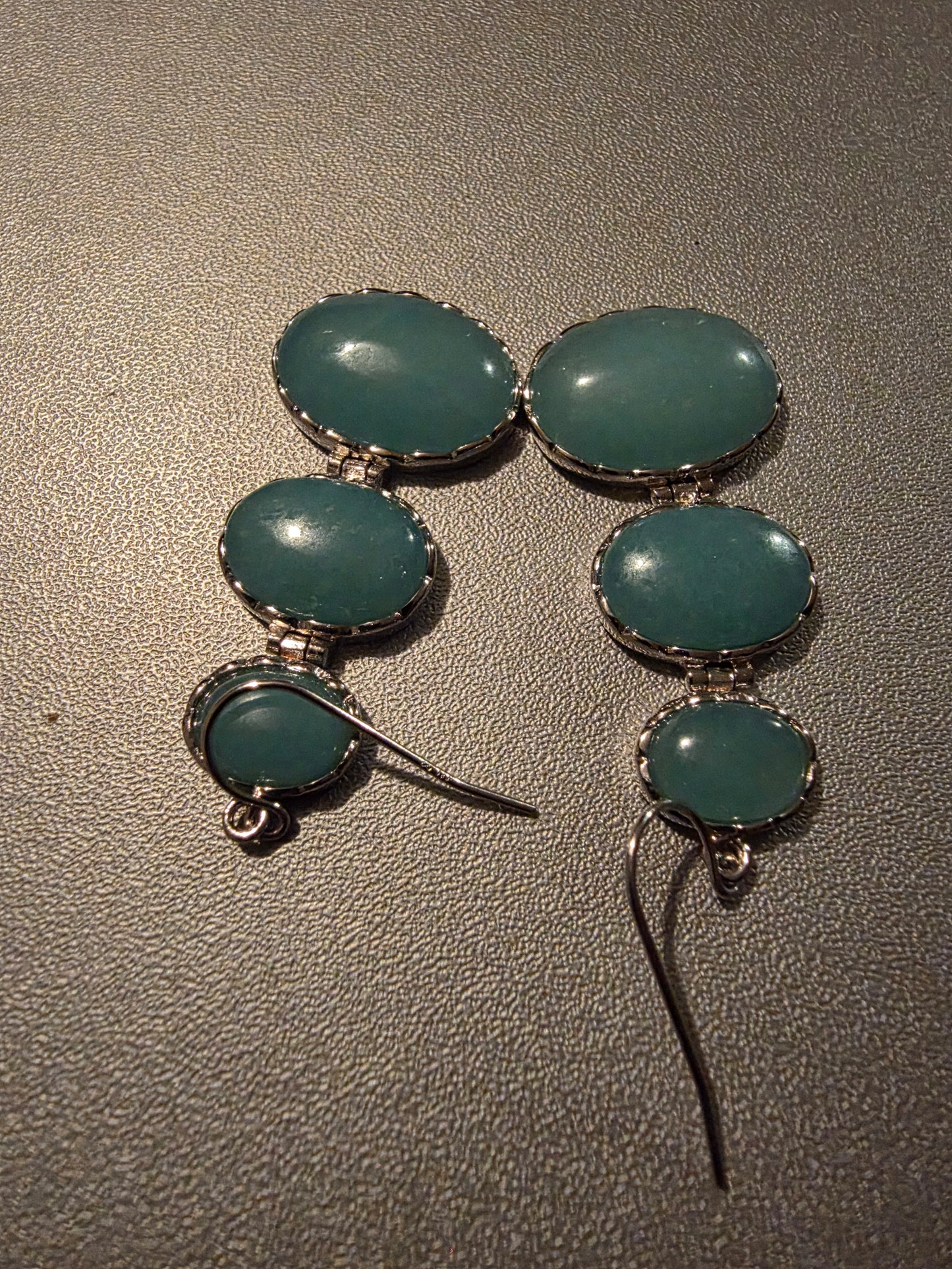 Aqua Chalcedony Gemstone 925 Sterling Silver Earring Jewelry